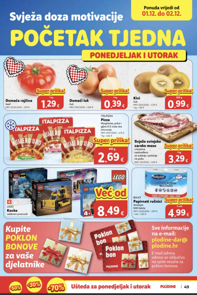 Plodine akcija za početak tjedna
