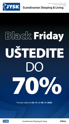 JYSK katalog Black Friday uštede