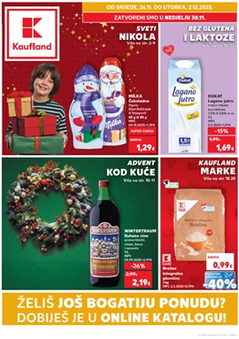 Kaufland katalog Sveti Nikola, Advent, bez glutena i laktoze