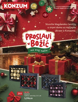 Konzum katalog Božićni ukrasi
