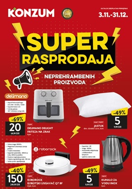 Konzum katalog Super rasprodaja neprehrambenih proizvoda