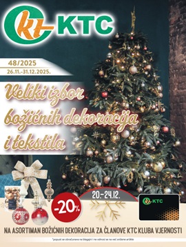 KTC katalog Božićne dekoracije i tekstil