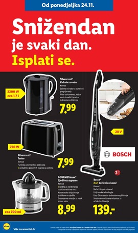 Lidl katalog neprehrana