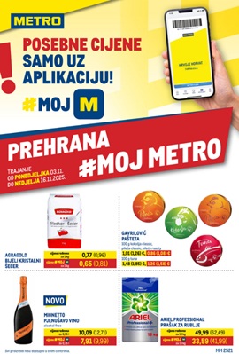 Metro katalog prehrana i neprehrana