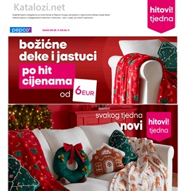 Pepco katalog Božićne deke i jastuci