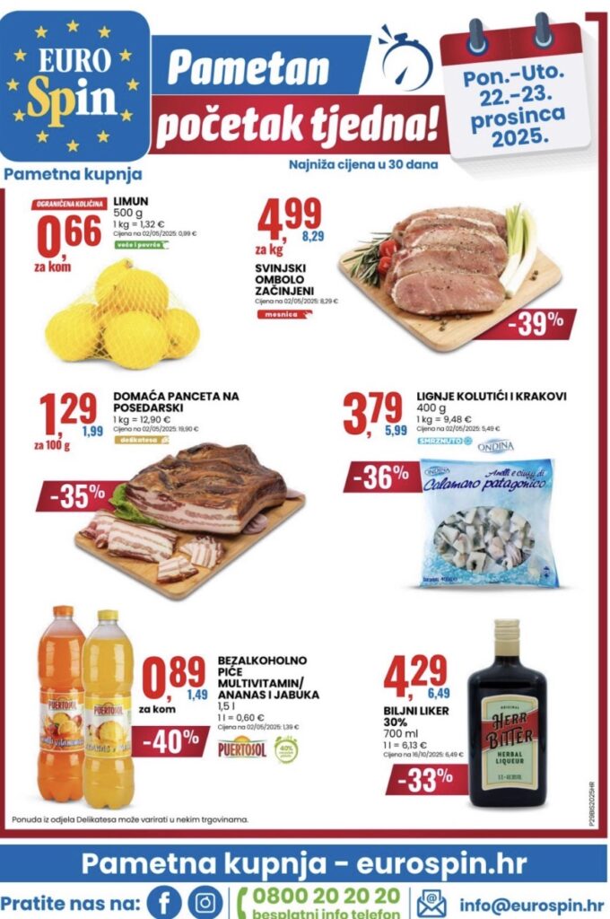 Eurospin akcija za početak tjedna