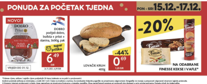 Konzum akcija za početak tjedna