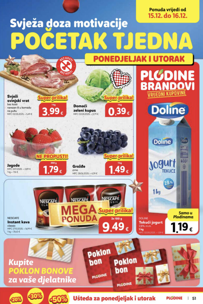 Plodine akcija za početak tjedna