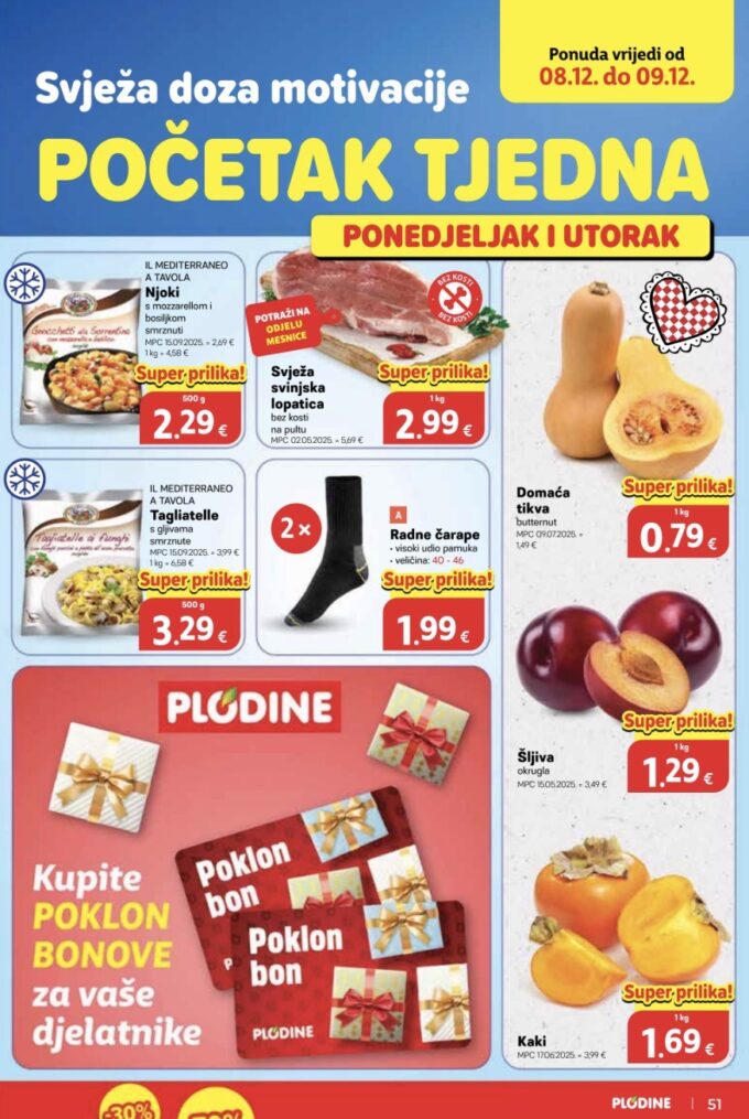 Plodine akcija za početak tjedna