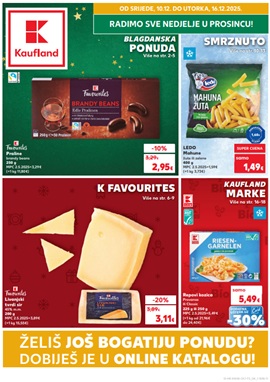 Kaufland katalog Blagdanska ponuda, smrznuto i K favourites