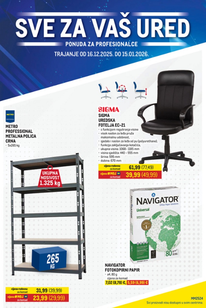 Metro katalog Sve za ured