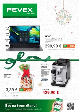 Pevex katalog Blagdani