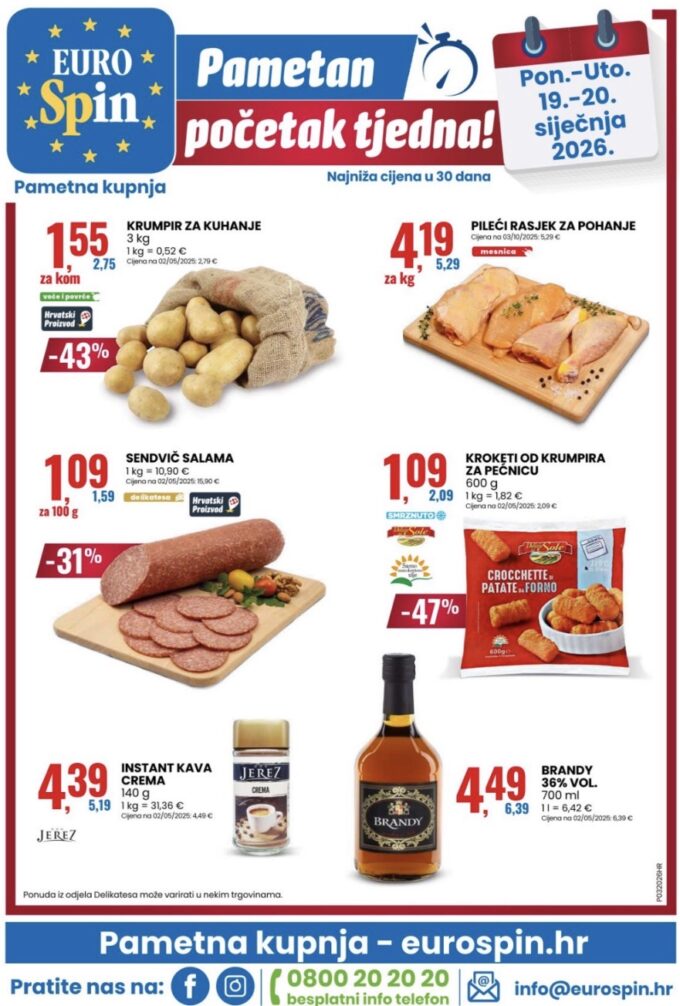 Eurospin akcija za početak tjedna