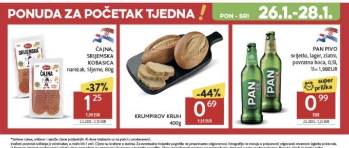 Konzum akcija za početak tjedna
