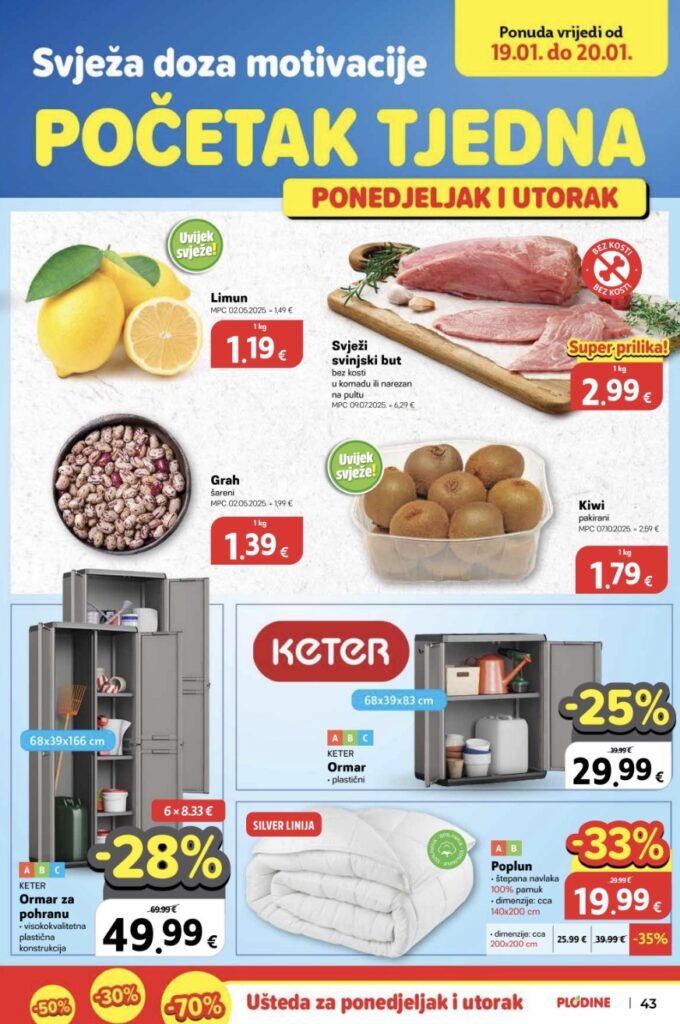 Plodine akcija za početak tjedna
