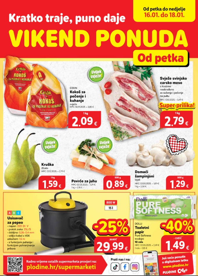 Plodine vikend akcija