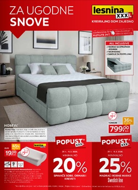 Lesnina katalog Za ugodne snove