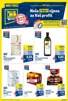 Metro katalog Profi cijena