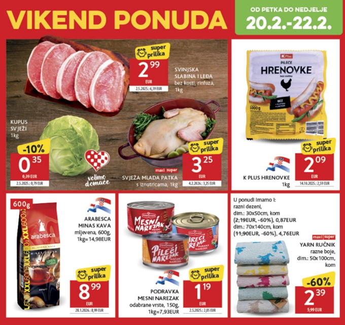 Konzum vikend akcija