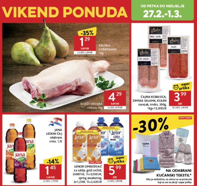 Konzum vikend akcija