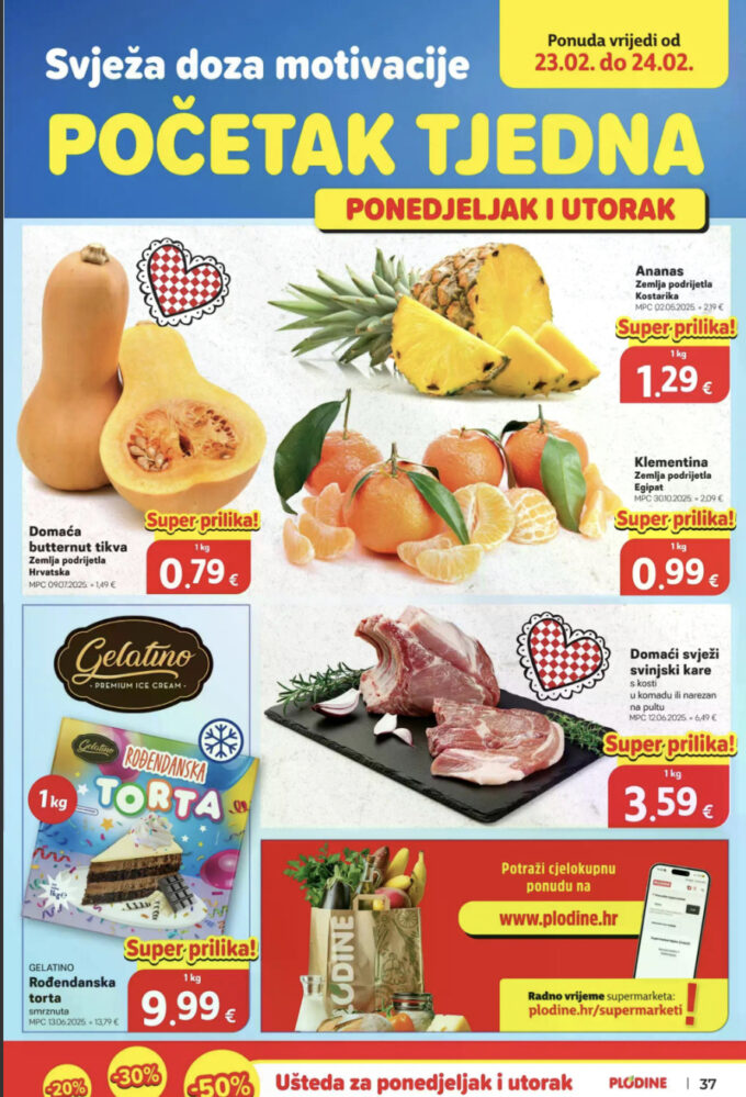 Plodine akcija za početak tjedna