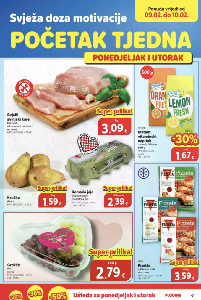 Plodine akcija za početak tjedna