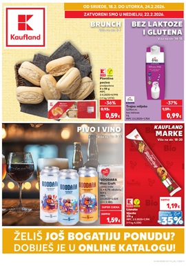 Kaufland katalog Brunch, bez laktoze i glutena te pivo i vino