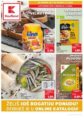 Kaufland katalog Riba, orašasti plodovi, veganski zalogaji