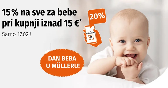 Muller akcija -15% za bebe veljača