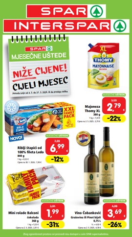 Spar i Interspar katalog mjesečne uštede