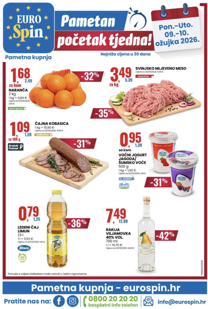 Eurospin akcija za početak tjedna