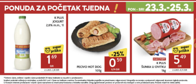 Konzum akcija za početak tjedna