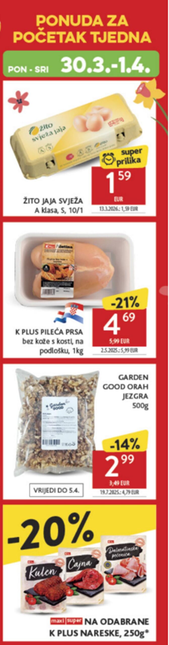 Konzum akcija za početak tjedna