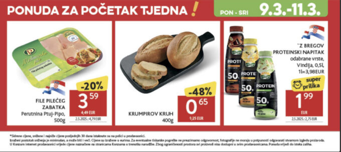 Konzum akcija za početak tjedna