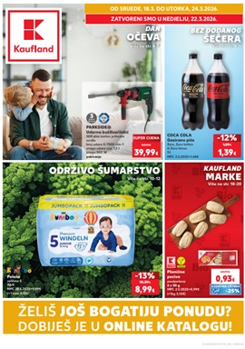 Kaufland katalog Dan očeva, bez dodanog šećera, održivo šumarstvo