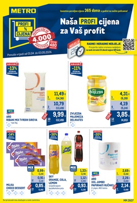 Metro katalog Profi cijena