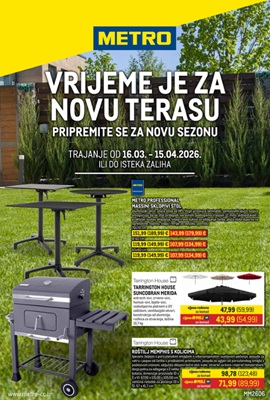 Metro katalog Vrijeme je za novu terasu
