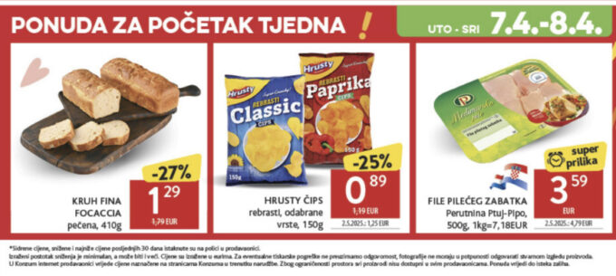 Konzum akcija za početak tjedna