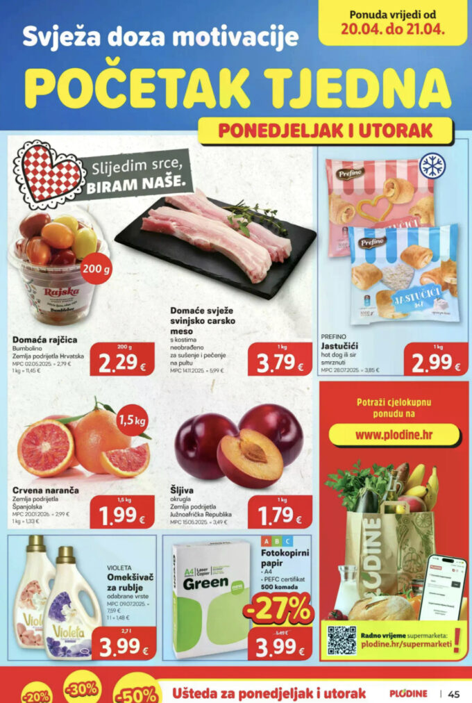 Plodine akcija za početak tjedna