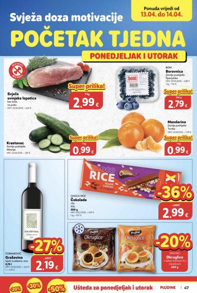 Plodine akcija za početak tjedna
