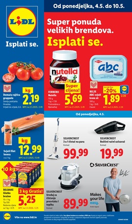 Lidl katalog prehrana