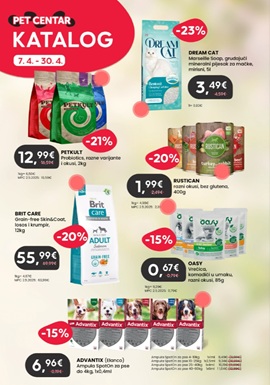 Pet centar katalog travanj