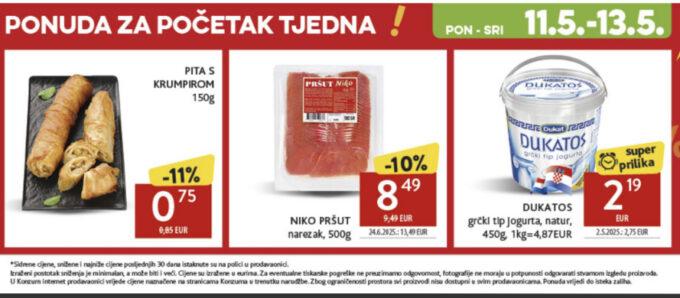 Konzum akcija za početak tjedna