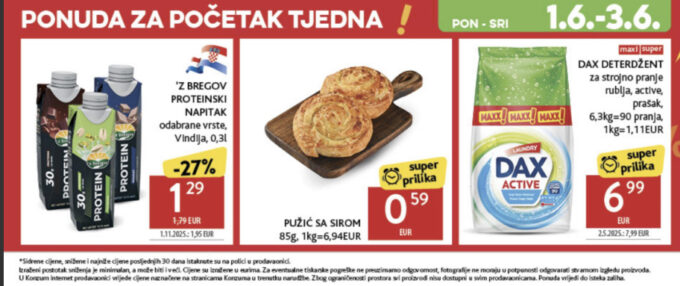 Konzum akcija za početak tjedna