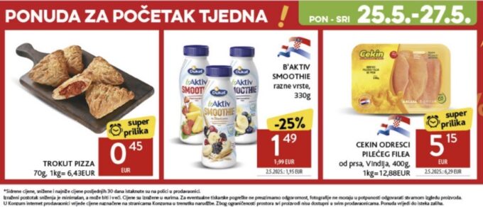 Konzum akcija za početak tjedna