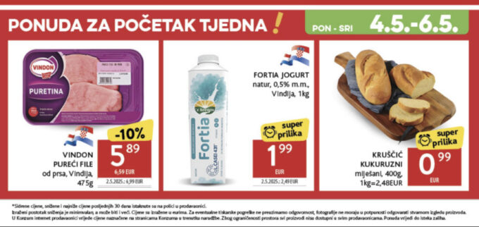 Konzum akcija za početak tjedna