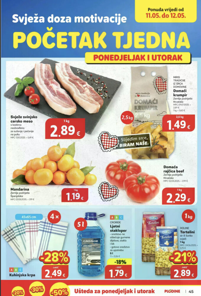 Plodine akcija za početak tjedna