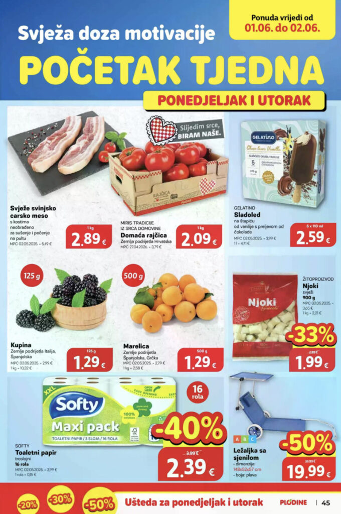 Plodine akcija za početak tjedna