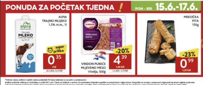 Konzum akcija za početak tjedna