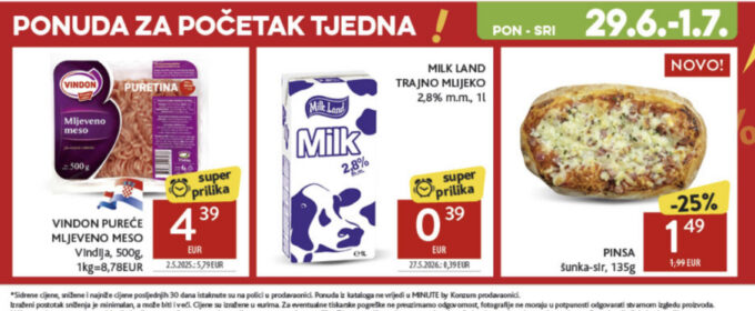 Konzum akcija za početak tjedna